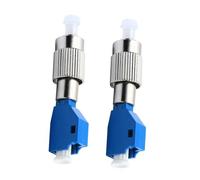 ROMISBABA Adaptateurs Fibre Optique Fc Mâle vers Lc Femelle Connecteurs Hybrides en Céramique et Métal Lot de 2 Haute Précision pour Maintenance Télécom et Réseau Optique