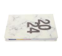 ROMISBABA Agenda Académique Portable Cahier Planning Épais et Bloc-notes Emploi Du Anglais Organiseur Léger pour Étudiants et Professionnels