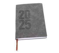 ROMISBABA Agenda Gris Carnet de Planification Quotidienne Portable pour Étudiants et Bureau Organiseur Familial avec Papier Lisse pour Voyage et Usage Quotidien