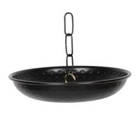 ROMISBABA Bac à Chaîne de Pluie en Aluminium Suspendu Bassin de Récupération D’Eau de Pluie pour Gouttière Plateau Métallique Décoratif pour Villa et Chalet Usage Extérieur Jardin et Balcon