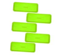 ROMISBABA Bac d'Égouttage pour Plantes Rectangulaire 5 Pièces Plateau de Récupération d'eau en PP Soucoupe pour Rebord de Fenêtre Usage Intérieur Extérieur Protège Les Fuites