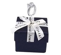 ROMISBABA Bague Projection Je Aime Langues Anneau Ouvert Pour Couples Romantique Pour Anniversaire De Mariage Ou Fiançailles