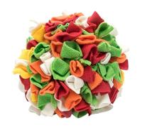 ROMISBABA Balle à Renifler pour Chien en TPR Résistant Interactif D’Alimentation Lente Petite Taille Multicolore pour Chiots et Animaux de Compagnie