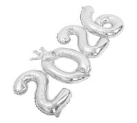 ROMISBABA Ballon Aluminium Argenté Grand Format Ballon Chiffre Gonflable Léger pour Fête Anniversaire Mariage Nouvel An et Célébration Classe