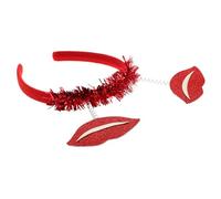 ROMISBABA Bandeau Rouge à Lèvres Pour Femmes Accessoire De Fête Saint-valentin Ajustable Et Confortable Pour Mariage Et Événements Spéciaux