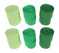 ROMISBABA Banderoles en Papier Crépon Vertes 12 Rouleaux Décoration Suspendue Jungle Anniversaire Mariage Fête Forêt Estivale