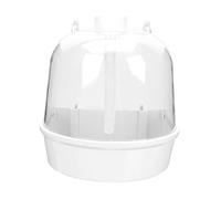 ROMISBABA Bassin pour Oiseaux Bassin de Bain pour Perroquets Accessoire Solide pour Cage à Oiseaux Facile à Installer Petit Bain en Plastique