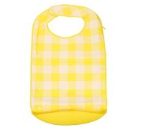 ROMISBABA Bavoir Adulte Lavable en Tissu Imperméable, Grand Format Poche Anti-Fuite, Protection Vestimentaire pour Repas à Domicile Institution