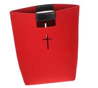 ROMISBABA Bible Carrying Case With PU Leather Handle Large Felt Tote Bag For Church Study Shopping Travel And Comfortable Handheld Pouch For Christians