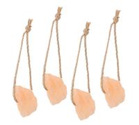 ROMISBABA Bloc à Sel Minéral Naturel pour Chevaux Et Bovins 4 Pièces, Sel Essentiel Solide, Adapté à Cervidés Et Autres Animaux D’élevage, Source De Minéraux pour Croissance Optimale