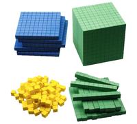 ROMISBABA Bloc de Manipulation Mathématique Mousse EVA Jeu Éducatif de Cubes de Comptage Colorés pour Activités Préscolaires et Fournitures Scolaires Maternelle
