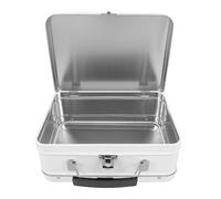 ROMISBABA Boîte à Lunch en Fer Blanc Portable avec Couvercle à Charnière et Verrou, Design Rétro Vintage, Facile à Nettoyer, pour L'école Pique-niques des Garçon et Filles