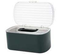 ROMISBABA Boîte à Mouchoirs avec Joint Détanchéité à Ressort Intégré Rangement Masque et Serviettes Distributeur Poussière pour Bureau et Maison Couleur Vert Foncé Or