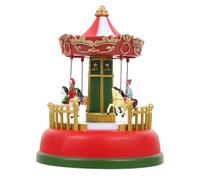 ROMISBABA Boîte à Musique Lumineuse de Noël en Plastique Carrousel Musical Décoratif pour Bureau Décoration Festive Lumineuse pour Chambre et Fête de Noël 1 Pièce