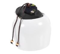 ROMISBABA Boîte à Thé Céramique Blanche Mate avec Couvercle Hermétique Pot de Rangement Multifonction pour Thé Café Épices et Snacks Récipient de Conservation pour Maison Bureau