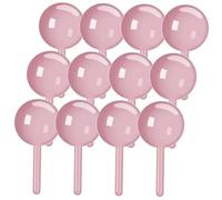 ROMISBABA Boîte De Rangement De Sucette Ronde 12 Pcs, Plastique Rose, Sans Odeur, Multifonctionnelle Pour Décorations Maison, Présents Et Papeterie