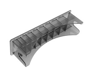 ROMISBABA Boîte de Rangement Rectangulaire Organisateur Noir 10 Compartiments en Plastique pour Sabots de Tondeuse à Cheveux pour Usage à Domicile ou Chez le Barbier