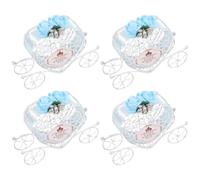 ROMISBABA Boîtes à Bonbons Décoration Européenne Romantique en Fer Lot de 4 Mariage Forme de Carrosse Citrouille Polyvalente Solide pour Fêtes et Souvenirs