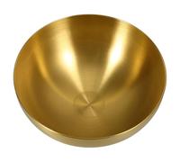 ROMISBABA Bol à Salade Rond en Acier Inoxydable Doré 25 Cm, Grand Saladier Multifonction Cuisine, Bac à Légumes et Fruits, Accessoire Cuisine Solide pour Maison et Restauration