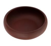 ROMISBABA Bol à Thé Rétro en Argile de 15 Cm Bol Rustique pour Cérémonie du Thé Traditionnelle Compatible Cheminées Modernes Usage Extérieur Finition Artisanale Couleur Brun Olivier