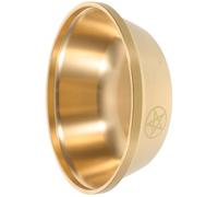 ROMISBABA Bol Rituel en Laiton 9 CM Pentagramme Gravé Bol d'Offrandes pour Temple pour Cérémonies Spirituelles et Présentation en Cuivre