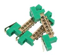 ROMISBABA Bornier de Raccordement en Cuivre Lot de 3 pour Barrette de Mise la Terre, Compact, Usage Professionnel Tableaux Électriques