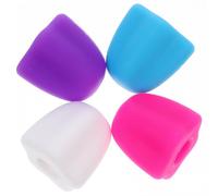 ROMISBABA Bouchons Auto-Scellants en Silicone pour Dentifrice, Lot de 4 Pièces, Distributeurs Pratiques pour Usage Quotidien en Salle de Bain, Contrôle Modéré Quantité Extrudée