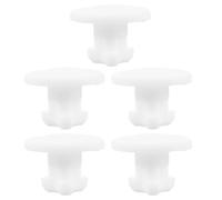 ROMISBABA Bouchons en Silicone Blanc pour Boîtes à Lunch Isothermes, Lot de 5 Pièces Faciles à Installer et Nettoyer, Adaptés aux Trous de 0,5-0,6 Cm Étanchéité Optimale