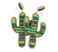 ROMISBABA Boucles Oreilles Cactus Pendantes Bohèmes Faites Main Perles Délicates Accessoires Bijoux Femme pour Usage Quotidien et Fêtes