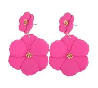 ROMISBABA Boucles Oreilles Longues Fleurs Vintage Femme Élégantes Pendantes Pétales Stylées pour Mariage Soirée Usage Quotidien