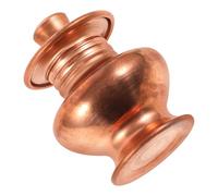 ROMISBABA Bouteille D'offrande Style Rétro Simple et Raffiné en Cuivre Rouge Décorative Petite Cruche Élégante et Unique pour Bouddhisme Adaptée aux Fenêtres