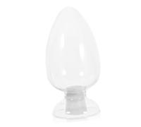 ROMISBABA Bouteille Verre Conique Transparente avec Bouchon Caoutchouc Récipient de Rangement pour Allumettes et Échantillons Flacon Dexposition Pratique et Sécurisé