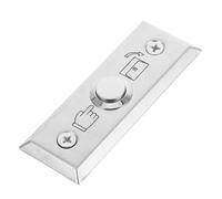 ROMISBABA Bouton Poussoir de Sortie Inoxydable Plaque Murale Étroite en Acier Inox 304 Système de Contrôle D’Accès Plaque de Fixation Murale pour Sonnette Compatible Usage Bureau et