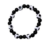 ROMISBABA Bracelet Homme Football Perles Chic Élégant Sport Souvenir pour Couples Étudiants