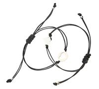 ROMISBABA Bracelets Tissés Forme De Cœur Pour Mère Et Fille Ajustables Fermeture Pour Cadeau Symbolisant Amour Et Union