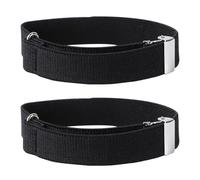 ROMISBABA Brassard Extensible Unisexe en Soie Polyester et Caoutchouc Bracelet de Bras Noir Élastique Maintien Manches Longues Chemise pour Hommes et Femmes Accessoire Mode Polyvalent