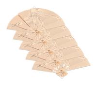 ROMISBABA Breloques Éventail Métal Vintage 5 Pièces pour Création Bijoux DIY Femme Cuivre Doré Petit Charm Pendants Accessoires Artisanat Fête Loisirs