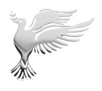 ROMISBABA Broche Paix Argentée Épingle Sécurisée et Décorative pour Femmes Accessoire Polyvalent pour Vêtements et Occasions Cérémoniales