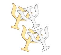 ROMISBABA Broches Décoratives en Alliage Design Original Facile à Fixer 4pcs Symbole de Psychologie pour Vêtements pour Vêtements et Occasions Spéciales