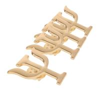 ROMISBABA Broches Psychologue Créatives Lettres Grecques en Alliage Rétro, 4 Pièces, pour Hommes et Femmes, Épingle de Col Décorative, Accessoire Bureau et Événements, Petite Taille