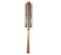 ROMISBABA Brosse à Cheveux Coiffante Ronde 4 Cm, Picots en Nylon à Tête Boule, Couleur Marron Foncé, Brosse à Rouleau pour Brushing et Boucles, Accessoire Coiffure Portable pour Femmes,