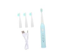 ROMISBABA Brosse à Dents Électrique Automatique pour Garçon Fille Nettoyage Profondeur USB Rechargeable Poils Souples Protection des Gencives et Émail Adaptée Aux Petites Mains Bleu