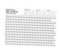 ROMISBABA Calendrier Mural 2023 Anglais 365 Jours Planificateur Mensuel Multifonction pour Bureau et Maison Calendrier Horaire Minimaliste à Suspendre Agenda Annuel Créatif Simple et