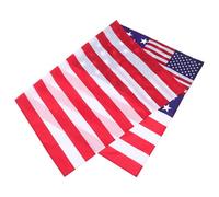 ROMISBABA Cape Patriotique à Drapeau Américain 1 Pièce, Poncho Léger pour Fête de L'indépendance 4 Juillet, Cape Étoilée et Rayée, Accessoire Costume Cosplay États-Unis