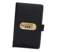 ROMISBABA Carnet D’épargne avec Cadenas à Combinaison, Organiseur de Défi D’épargne en Pu Gaufré Crocodile Noir, Grand Classeur Budget 100 Emplacements, Portable et Résistant pour Gestion