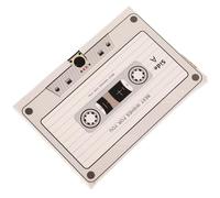 ROMISBABA Carte de Vœux Enregistrable de Cassette Blanche, Enregistreur Audio 30 Secondes sur Carton, Style Rétro Créatif pour Amis et Famille Lors de Journées Spéciales