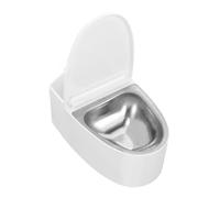 ROMISBABA Cendrier Mural avec Couvercle Inoxydable Design Toilette Original et Pratique pour Salle de Bain et WC Installation Facile sans Perçage