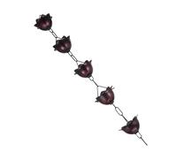 ROMISBABA Chaîne De Pluie Moderne en Métal 1 Mètre pour Gouttière d'angle Jardin, Décorative Fleur en Aluminium, Récupération D’Eau Pluie, Accessoire Extérieur Solide