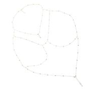 ROMISBABA Chaîne de pour Femme de Poitrine Doré Scintillant Accessoire pour Plage Fête et Club Élégant pour Occasions Spéciales