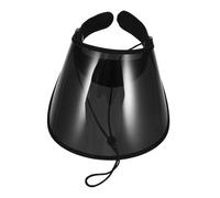 ROMISBABA Chapeau Soleil UV Noir pour Visière Protectrice et Protection Solaire Renforcée pour Déplacements Extérieur